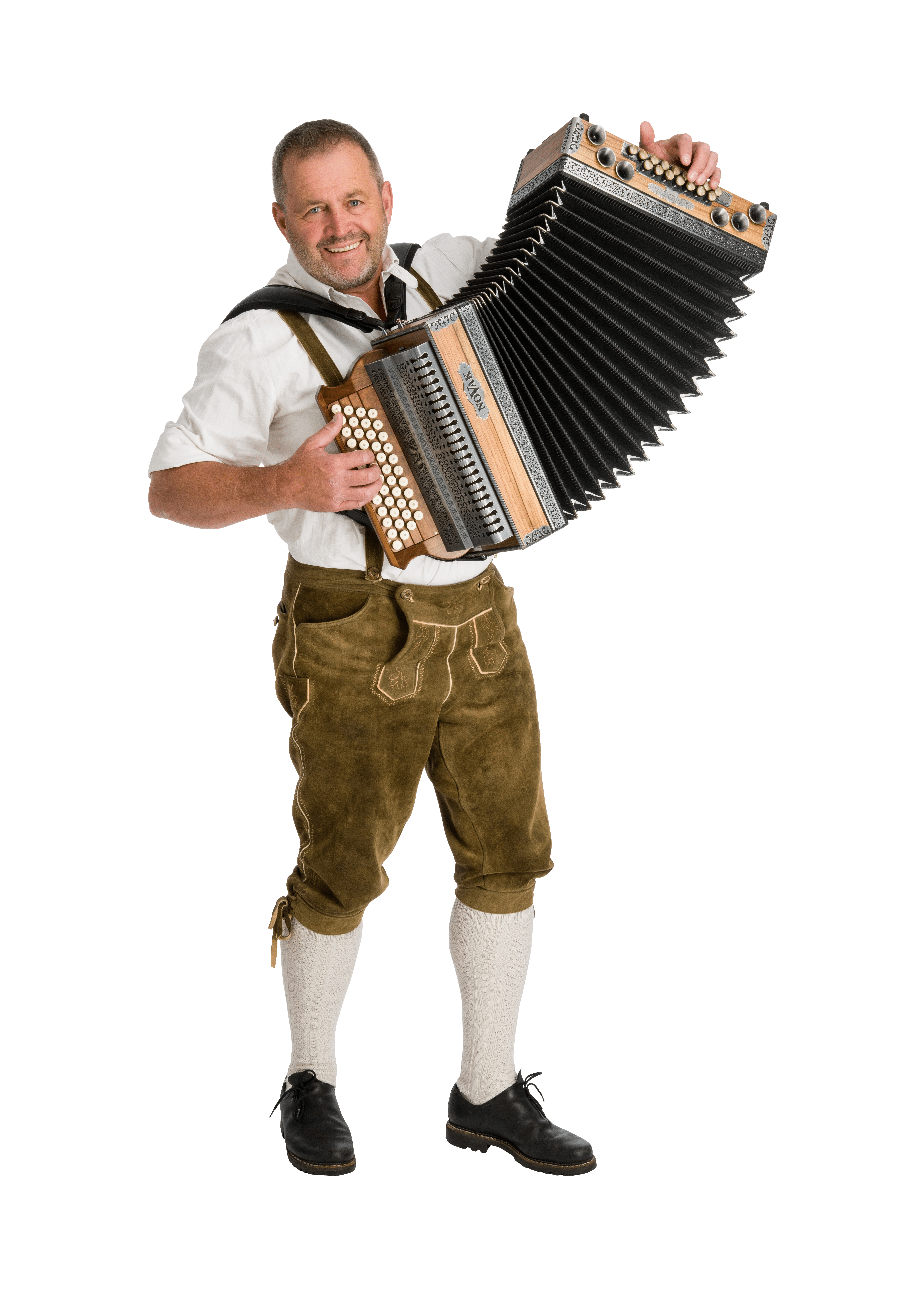 Harmonikaspieler mit Novak Sonorum in Action