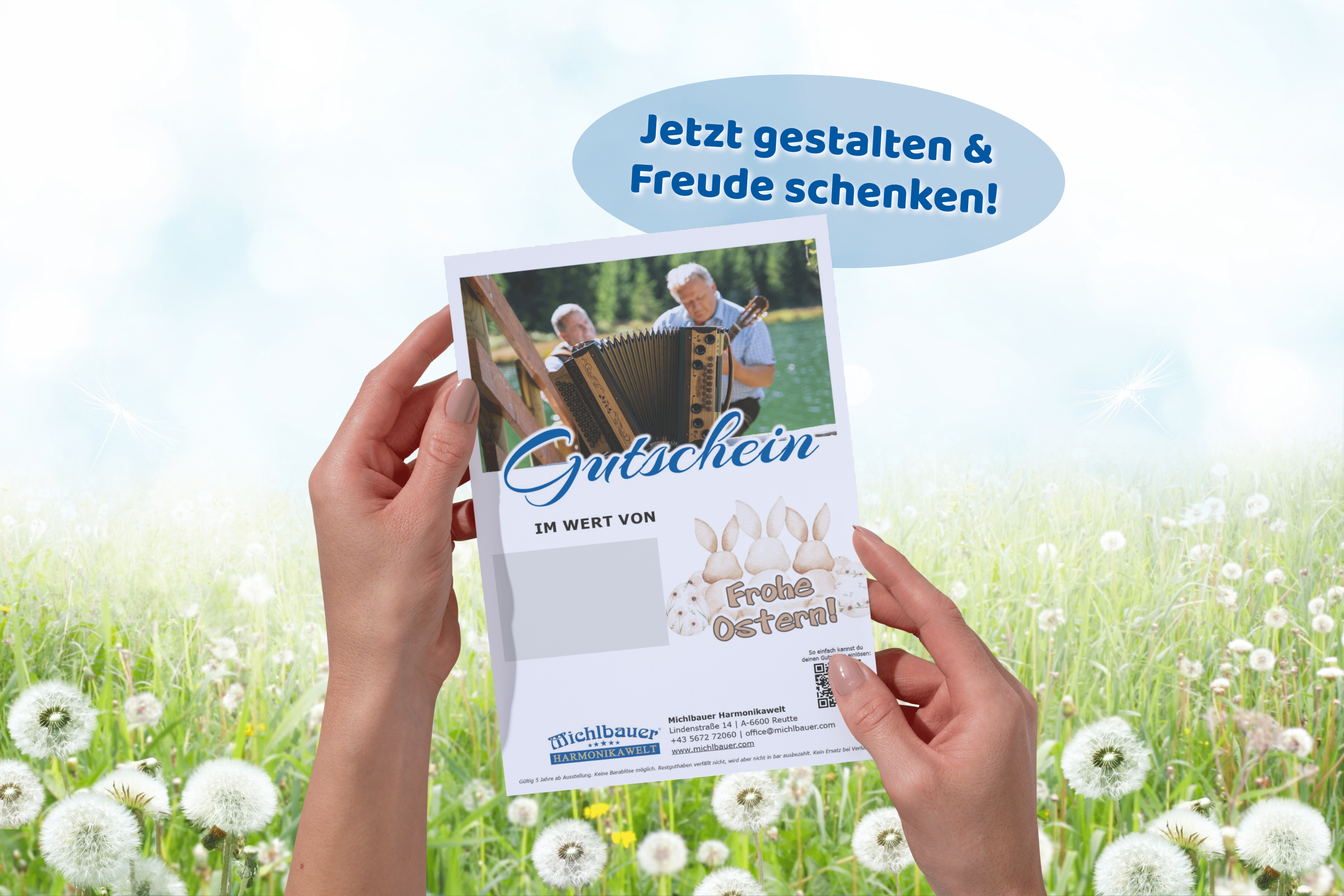 Michlbauer Geschenk-Gutschein - Frühlingsheader