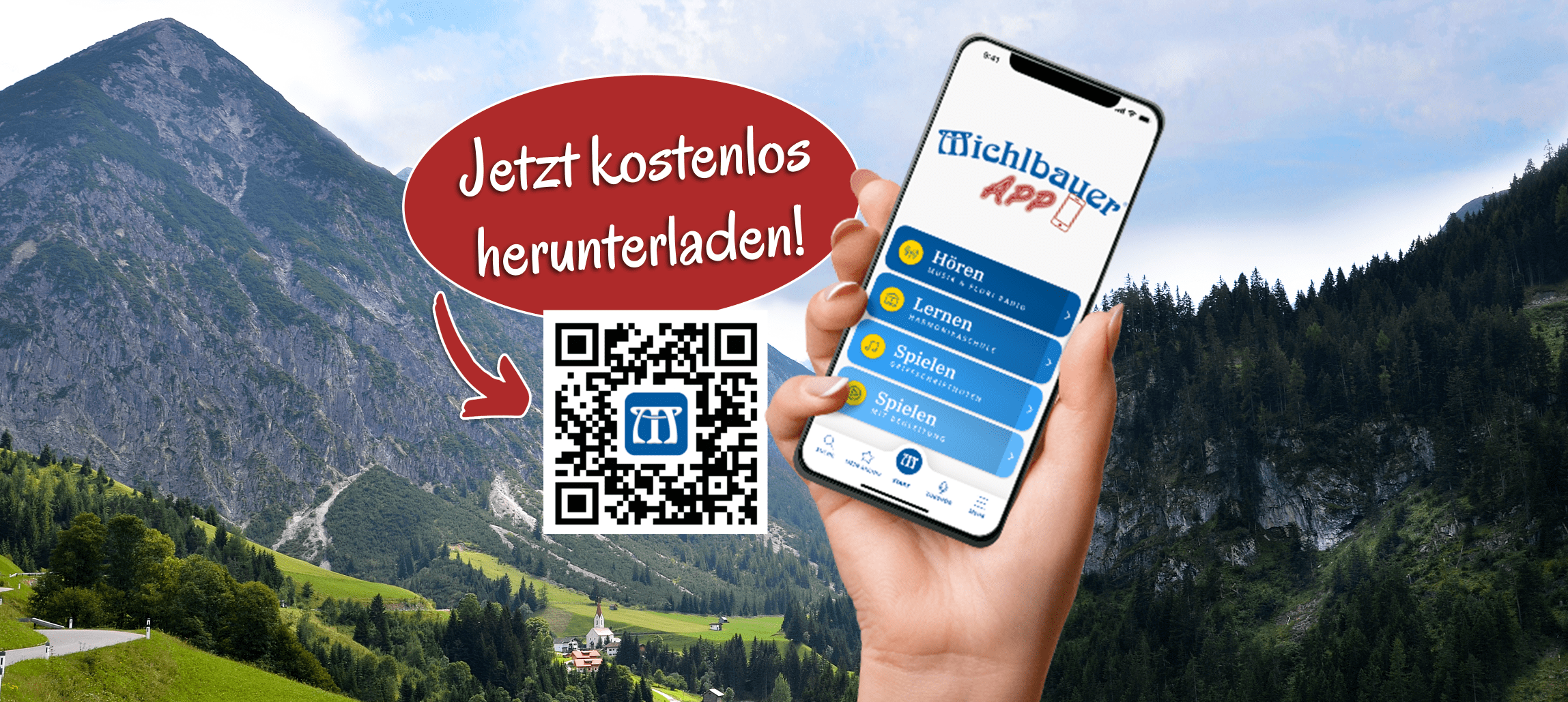 Hol dir jetzt die neue Michlbauer App: perfekt für alle Harmonika-Spieler 