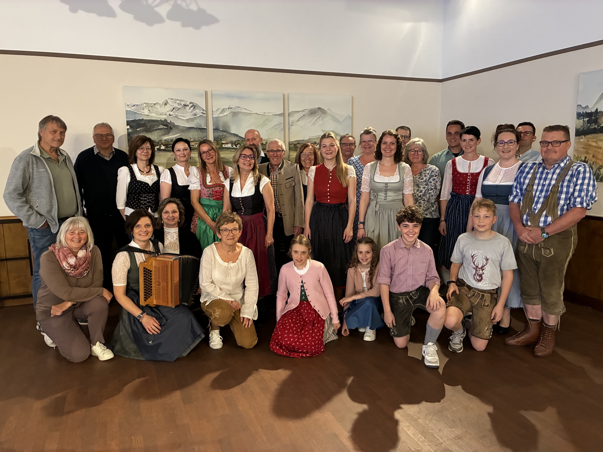 Gruppenbild vom Vorspielabend in Eberstalzell