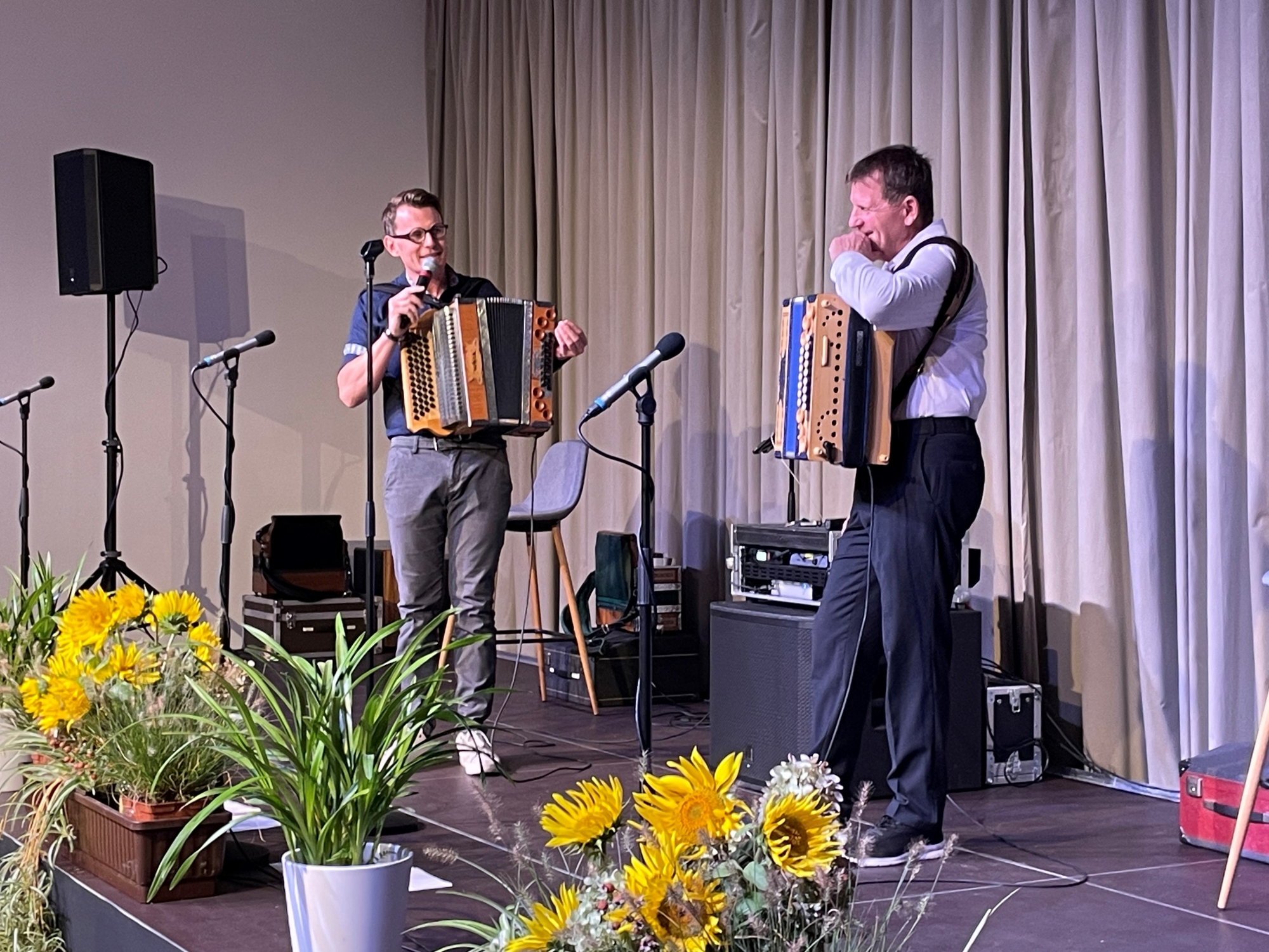 Daniel Danter und Florian Michlbauer beim Konzert