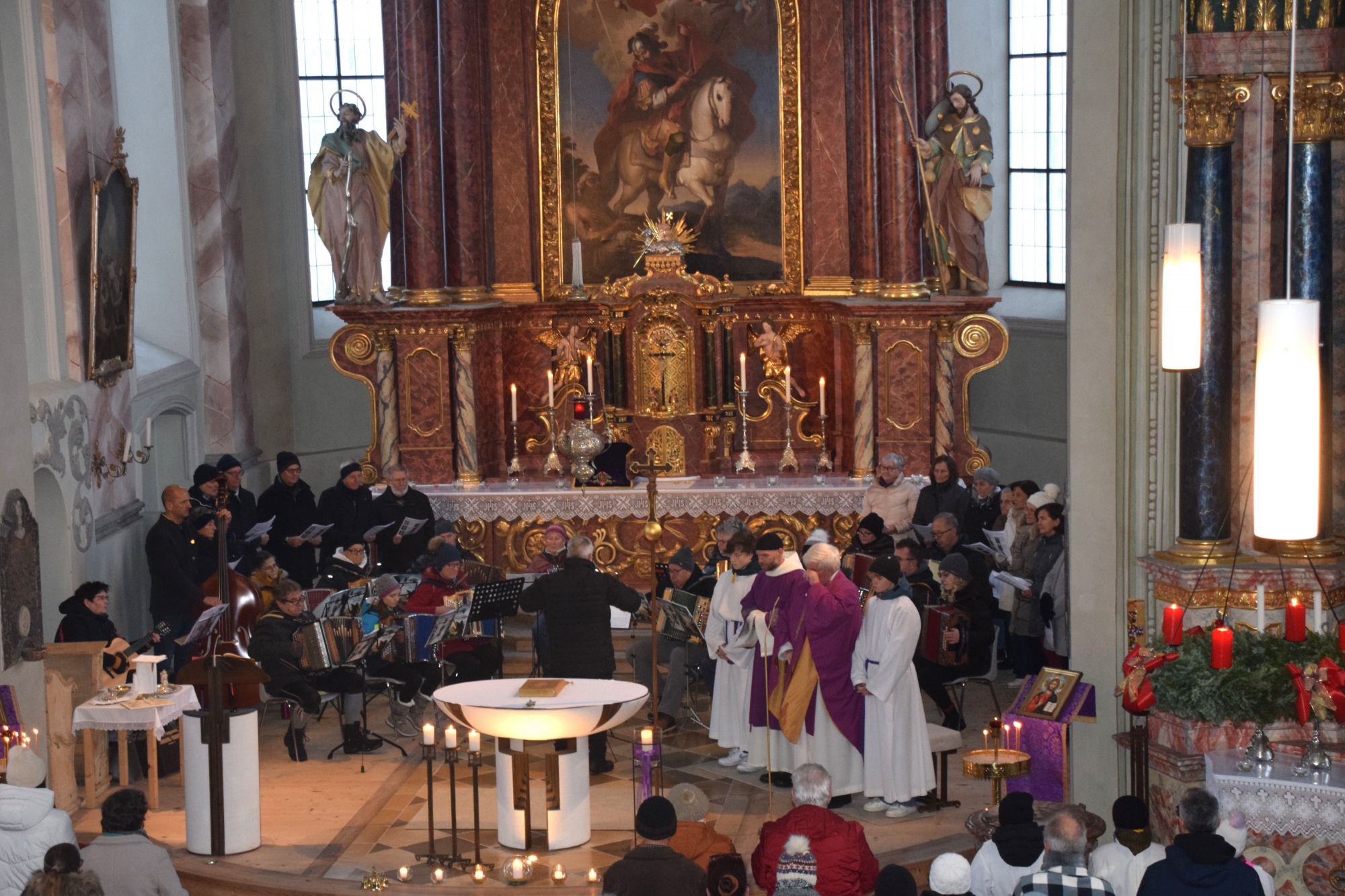 Harmonikamesse in der Pfarrkirche Wängle