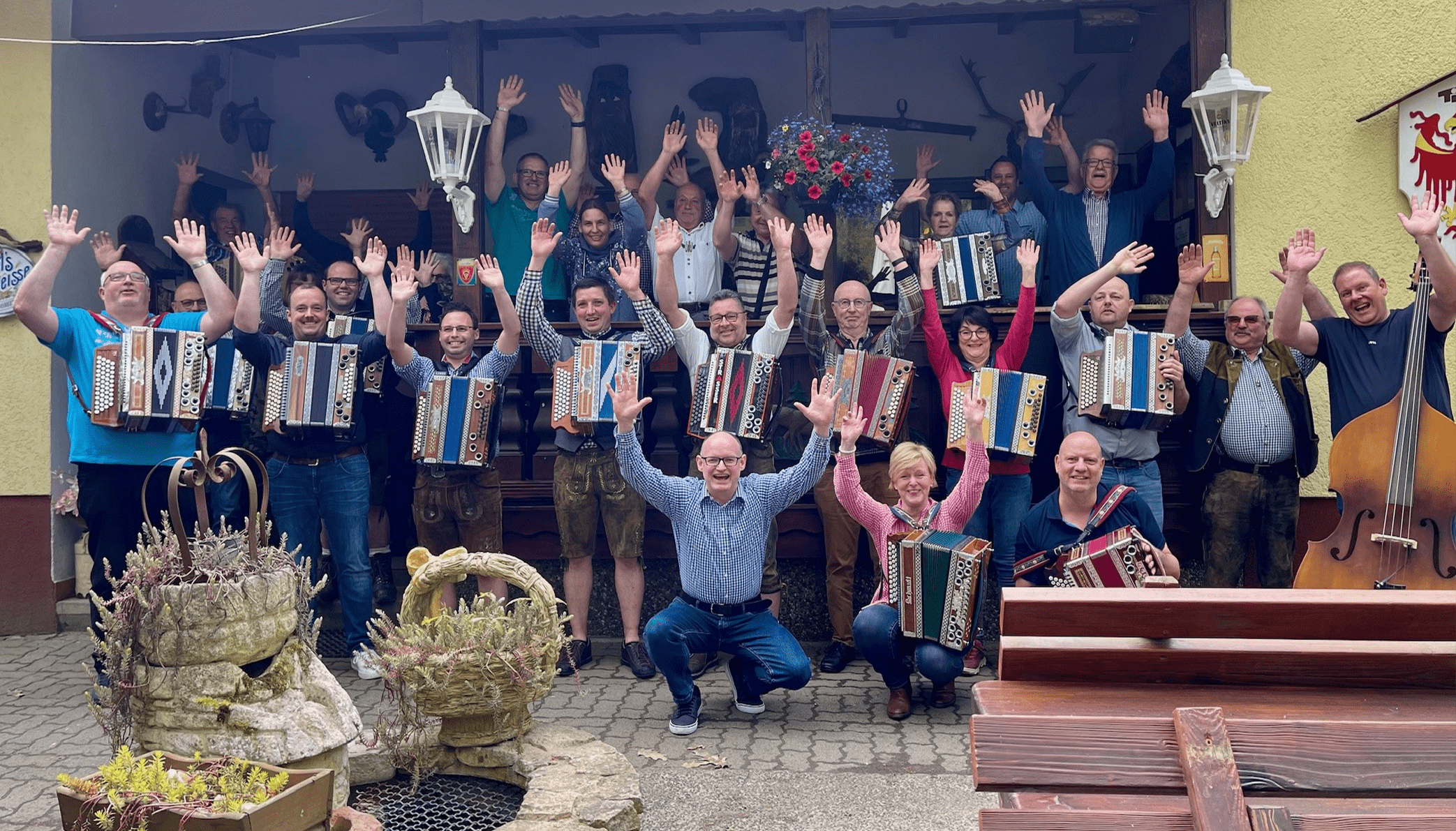 Gruppenbild vom Schülertreffen von Chris Reinhardt