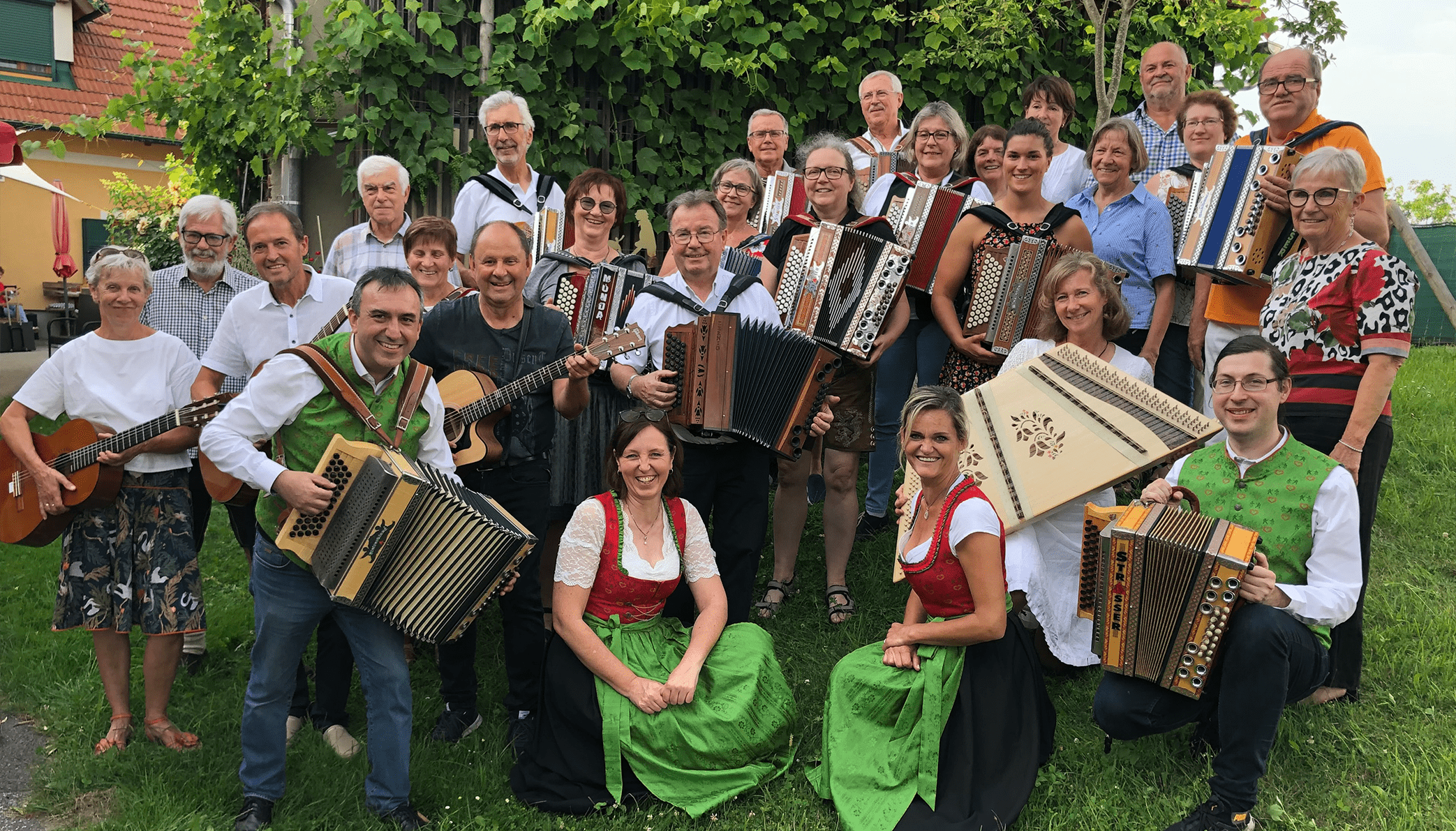 Gruppenbild vom Vorspielabend in Nestelbach